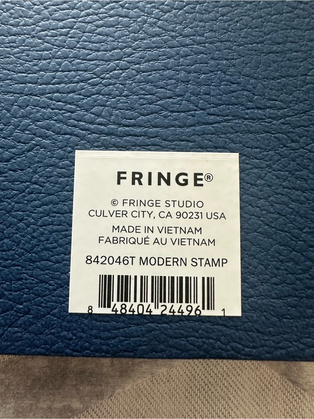 Fringe Navy Spiral Notebook with Gold Foil